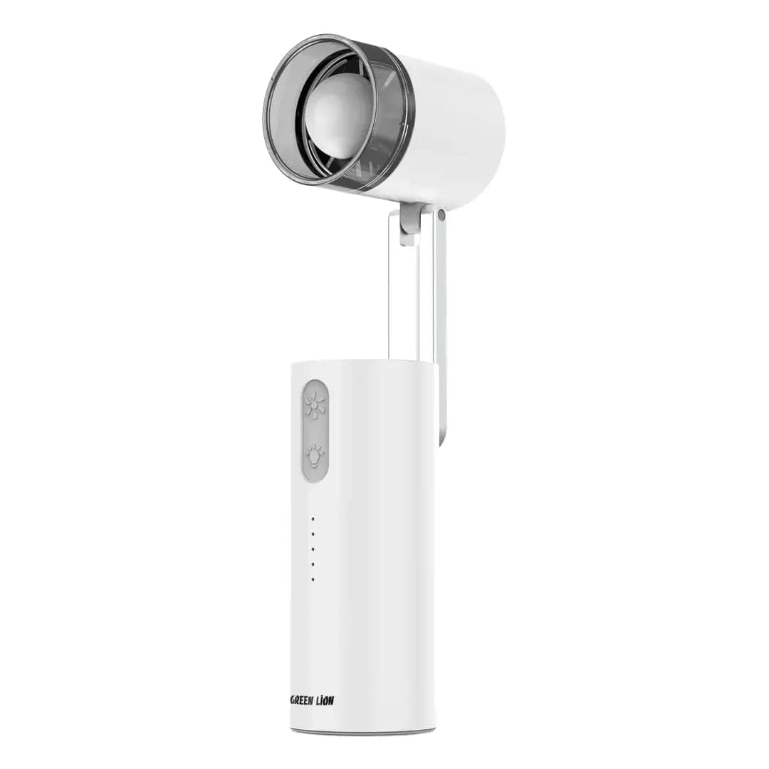 Green Lion Malta Handheld Lamp Fan 3000mAh - White