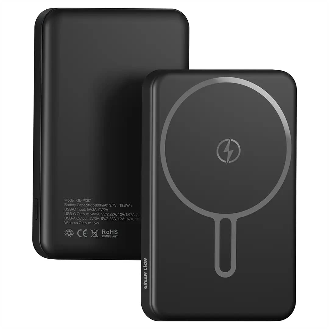 Green Lion Malaga 10000mAh Power Bank PD 20W - Black