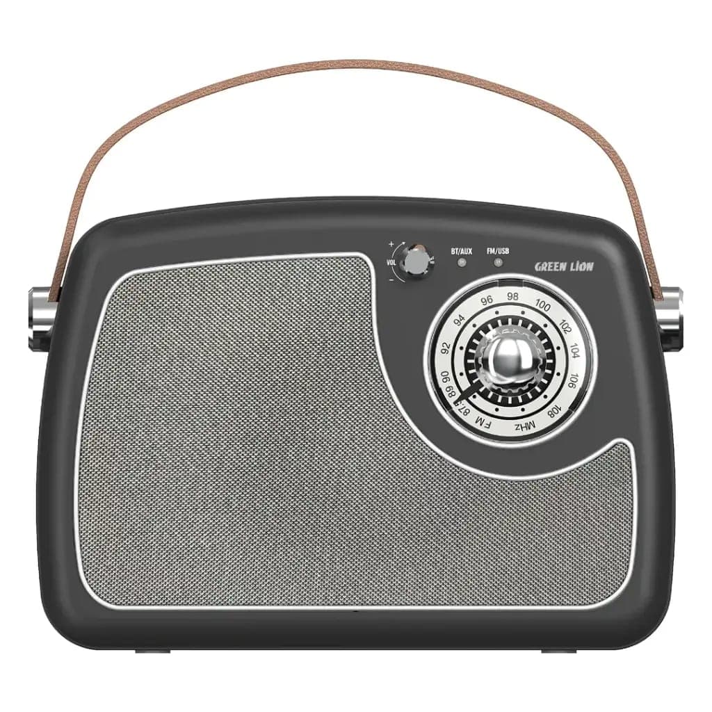 Green Lion RETRO Radio Speaker - Black