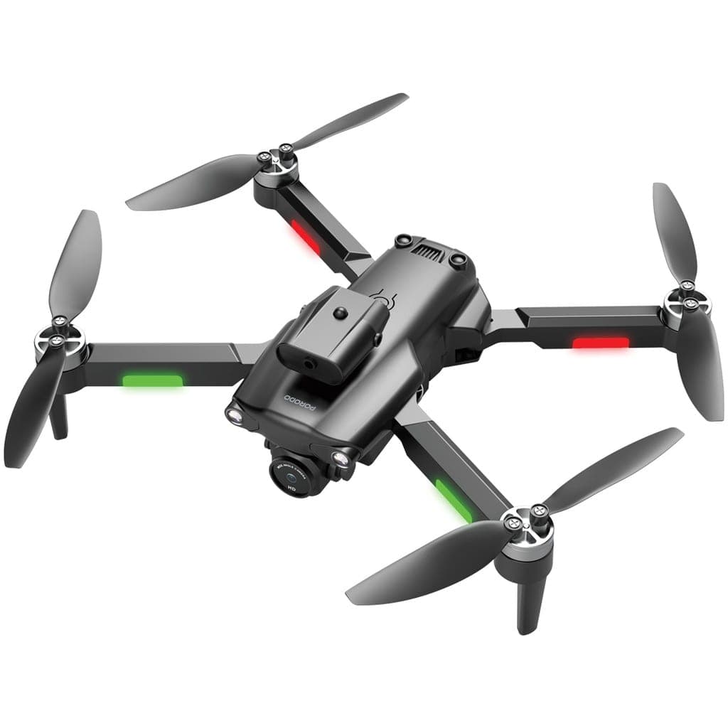 Porodo AeroSwift R/C Folding Drone, Brushless Motor & Infrared Obstacle Avoidance - Black