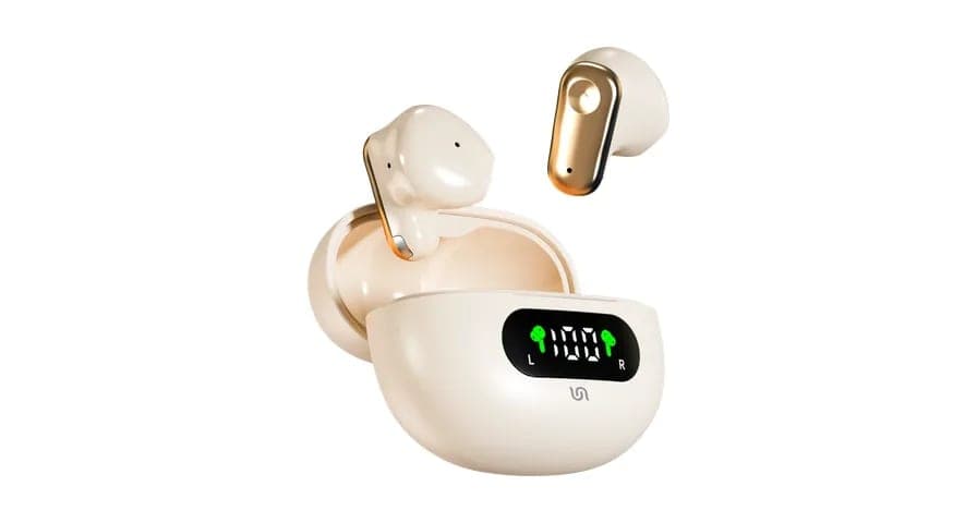 Porodo Soundtec TWS Semi In-Ear 150mAh Battery with LED Display - Black