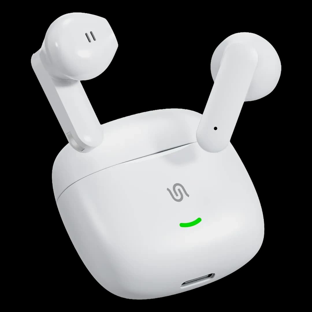 Porodo Soundtec TWS Semi In-Ear 180mAh Battery - White