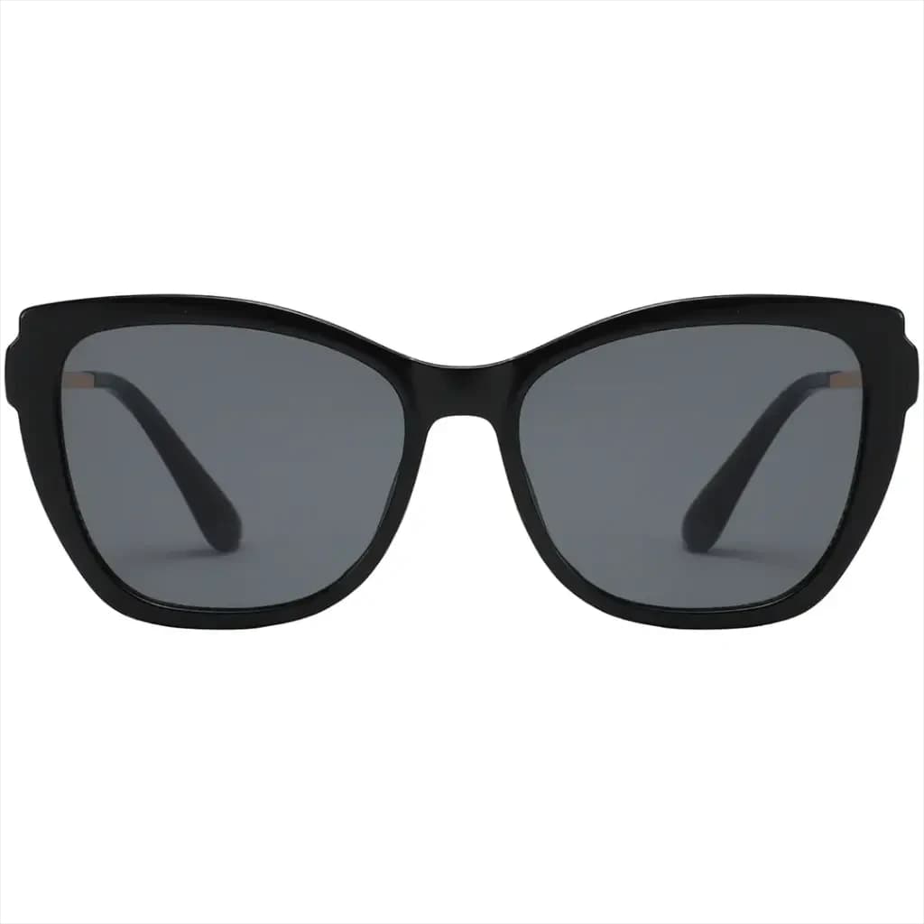 Porodo Lifestyle Trendy Square Frame Sunglass with Polarized Lens - Black
