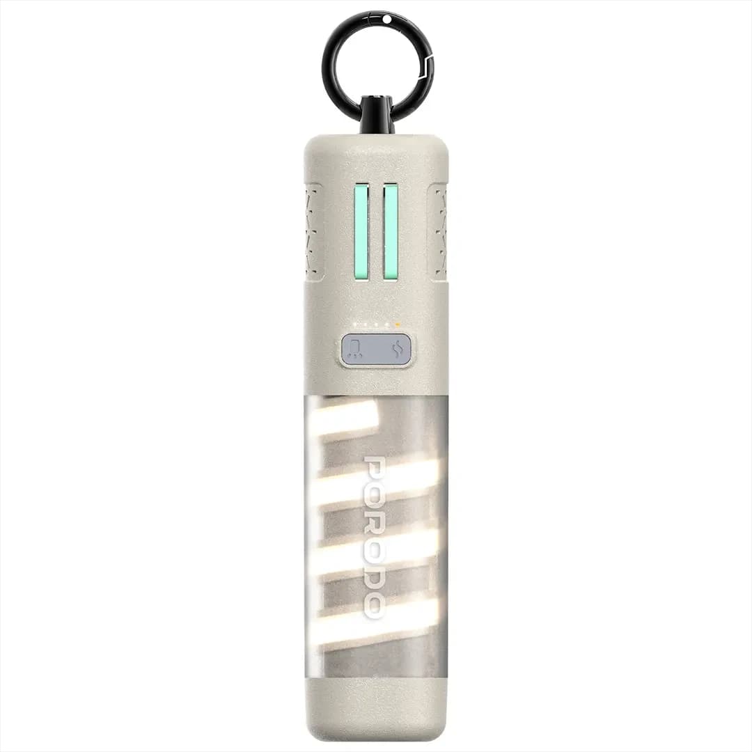 Porodo PowerBeam 5000mAh Powerbank with Flashlight - Khaki